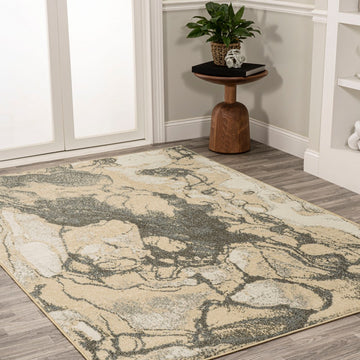 Marmo Abstract Marbled Modern Area Rug